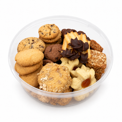 Piped Biscuits tub